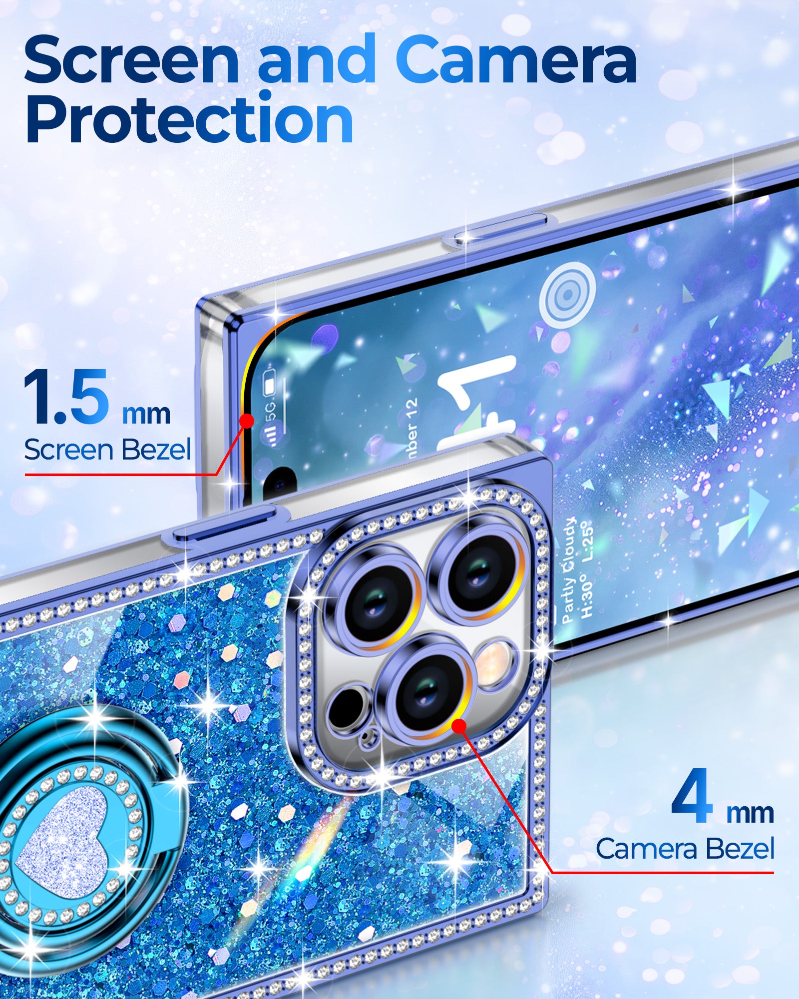 Sparkle Stones Phone Case For iPhone 14 Series