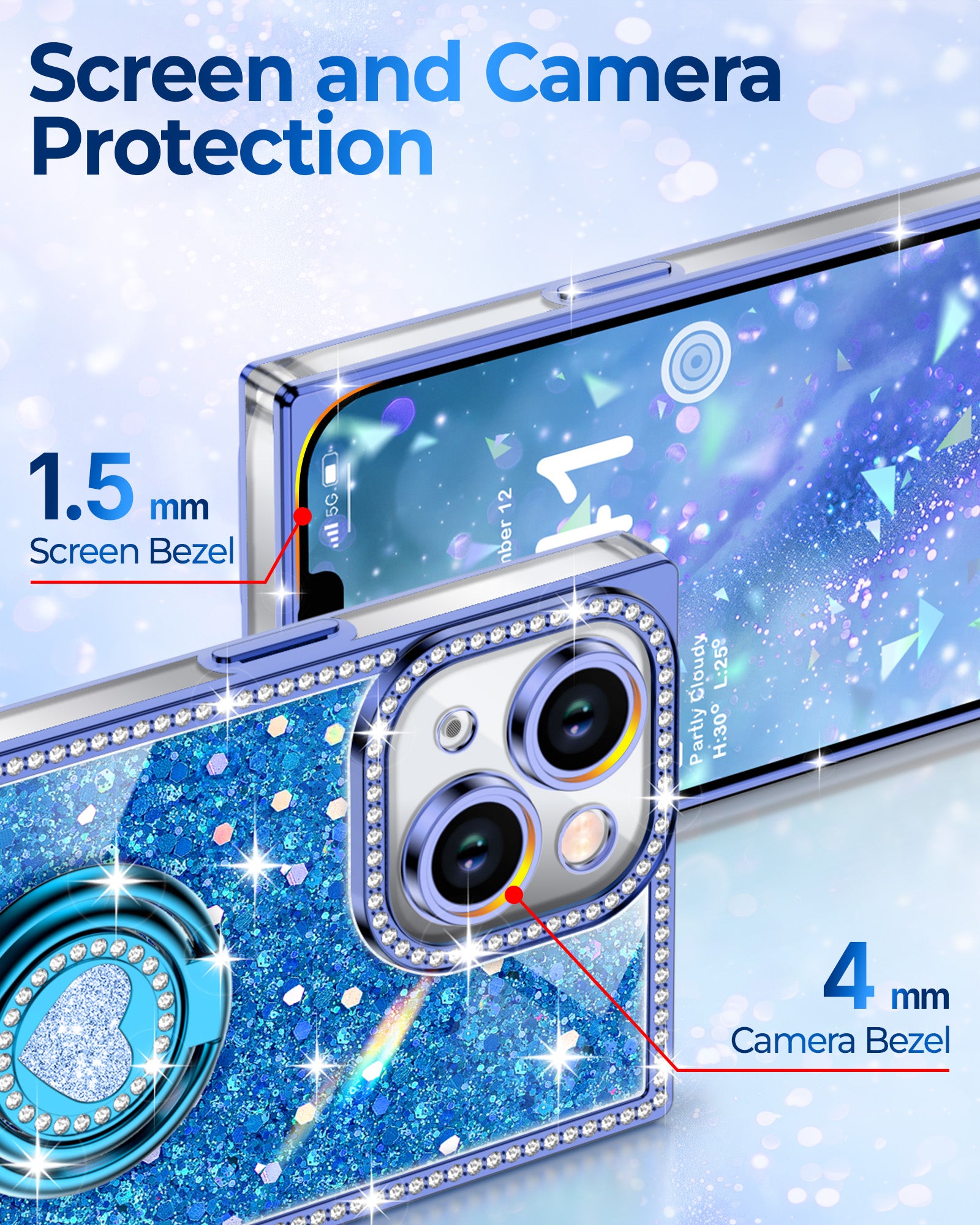 Sparkle Stones Phone Case For iPhone 14 Series