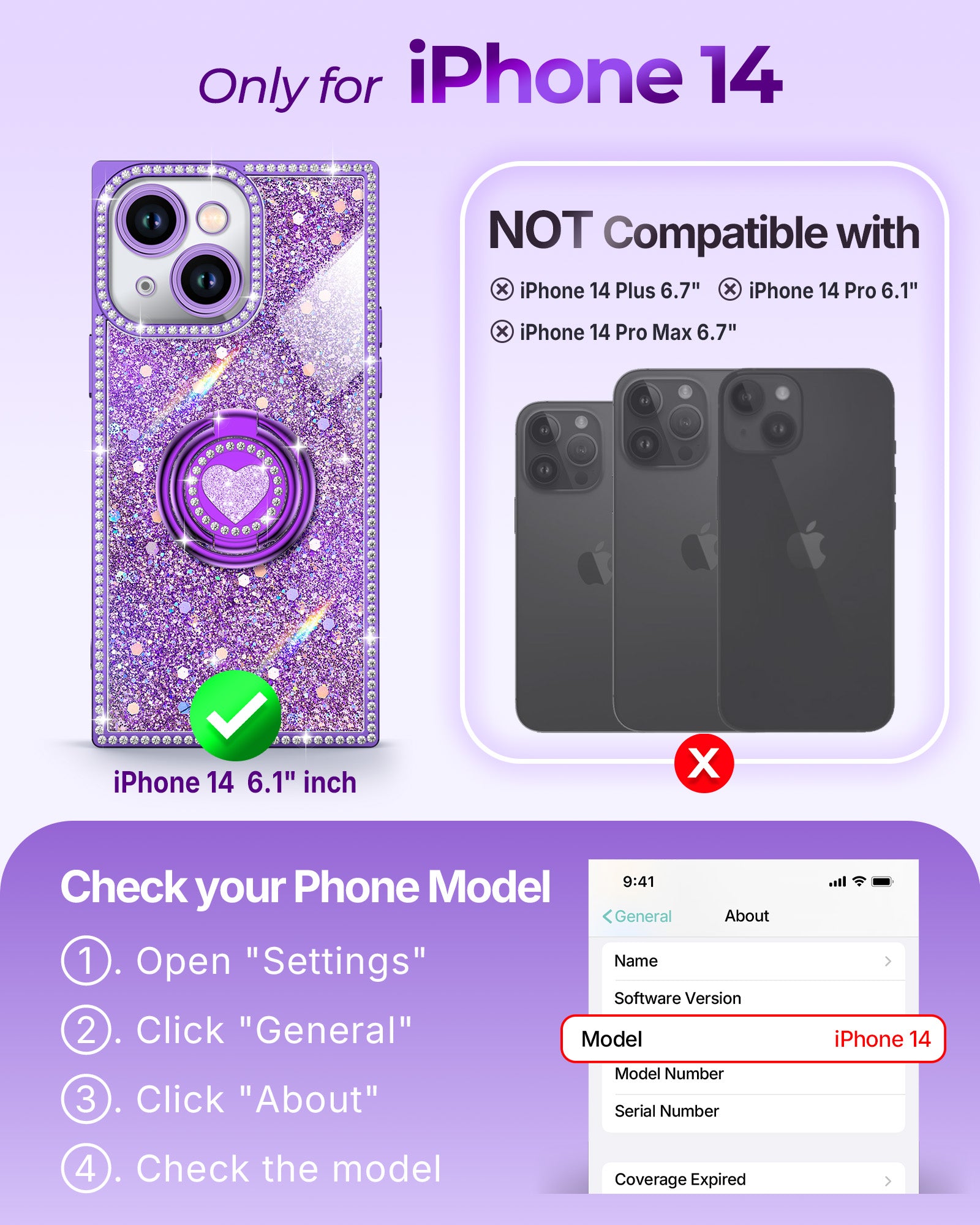 Sparkle Stones Phone Case For iPhone 14 Series