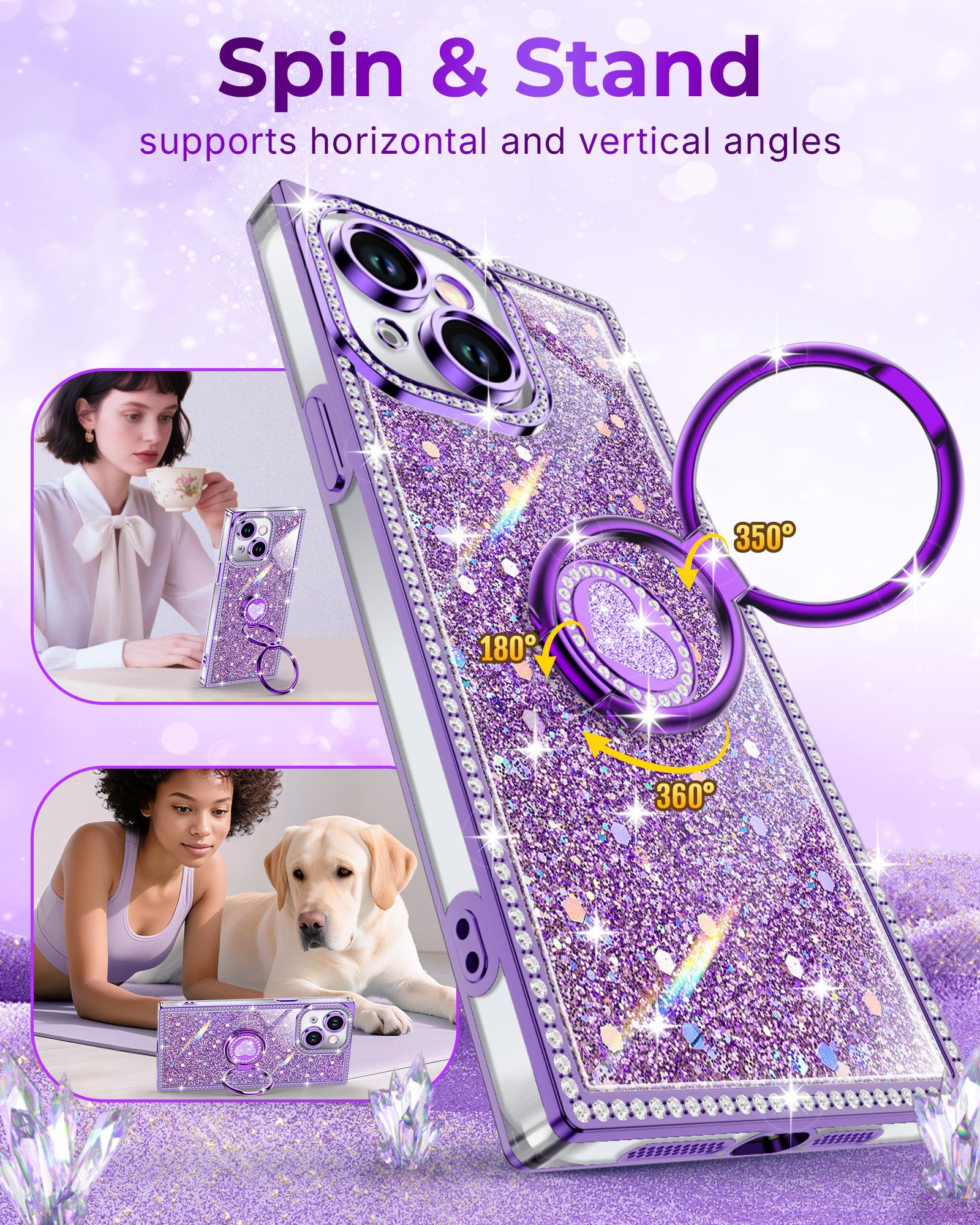 Sparkle Stones Phone Case For iPhone 15 Series