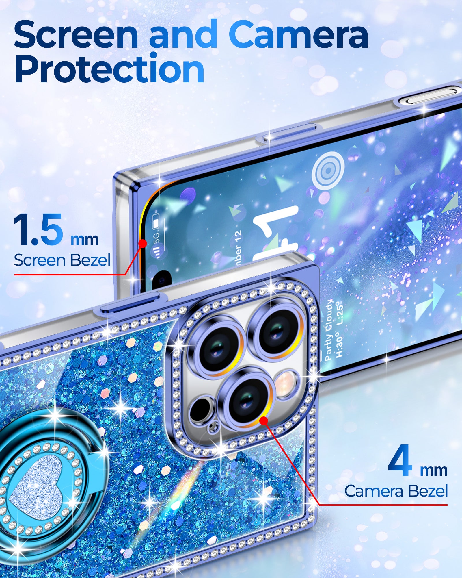 Sparkle Stones Phone Case For iPhone 16 Series