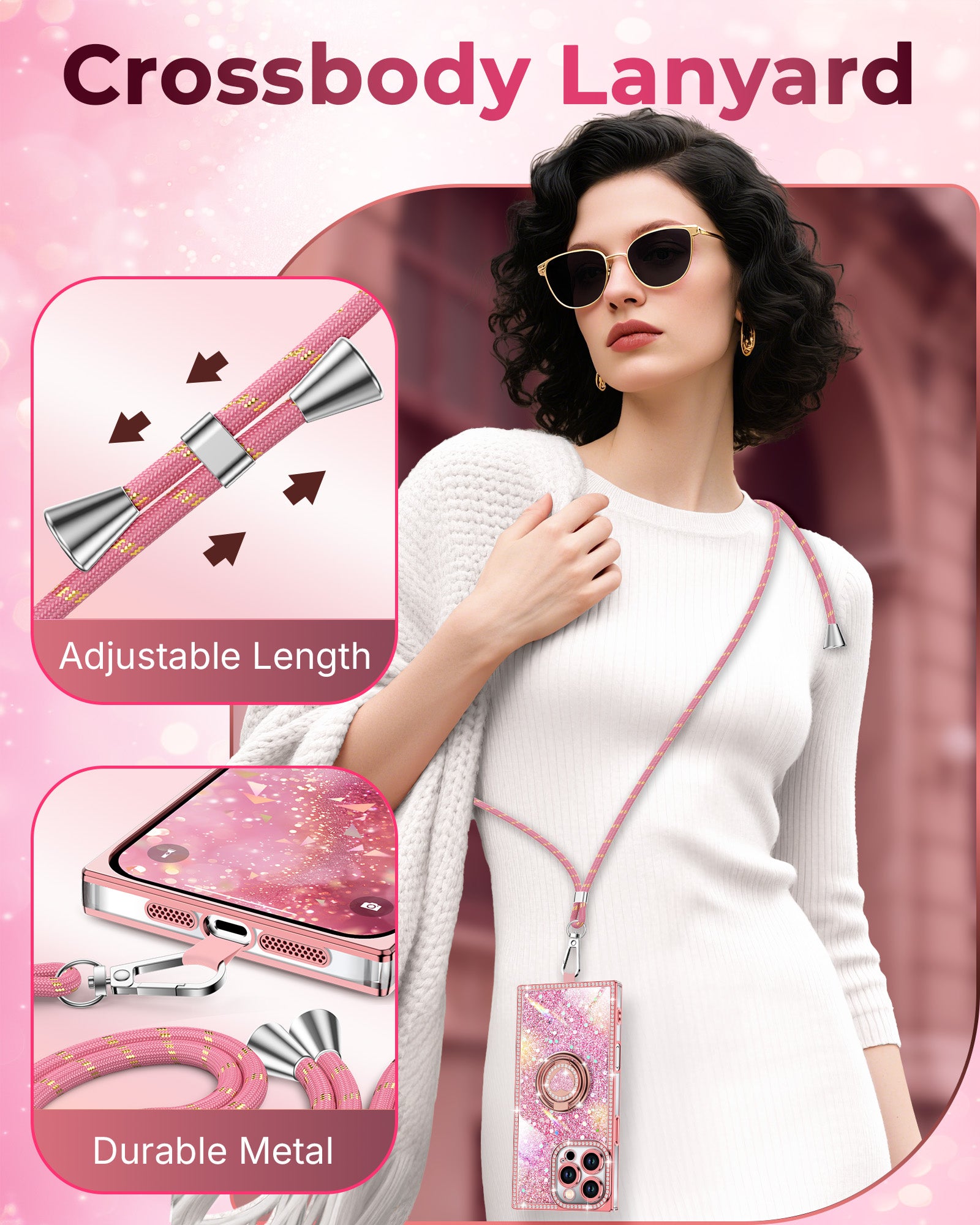 Sparkle Stones Phone Case For iPhone 16 Series