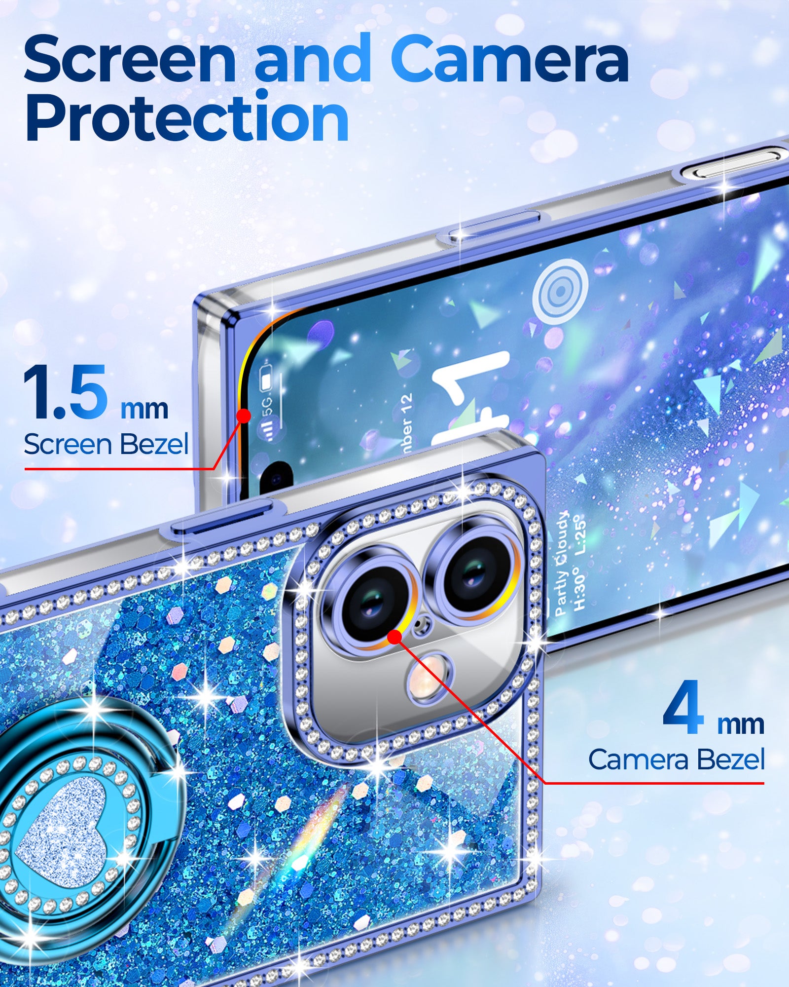 Sparkle Stones Phone Case For iPhone 16 Series