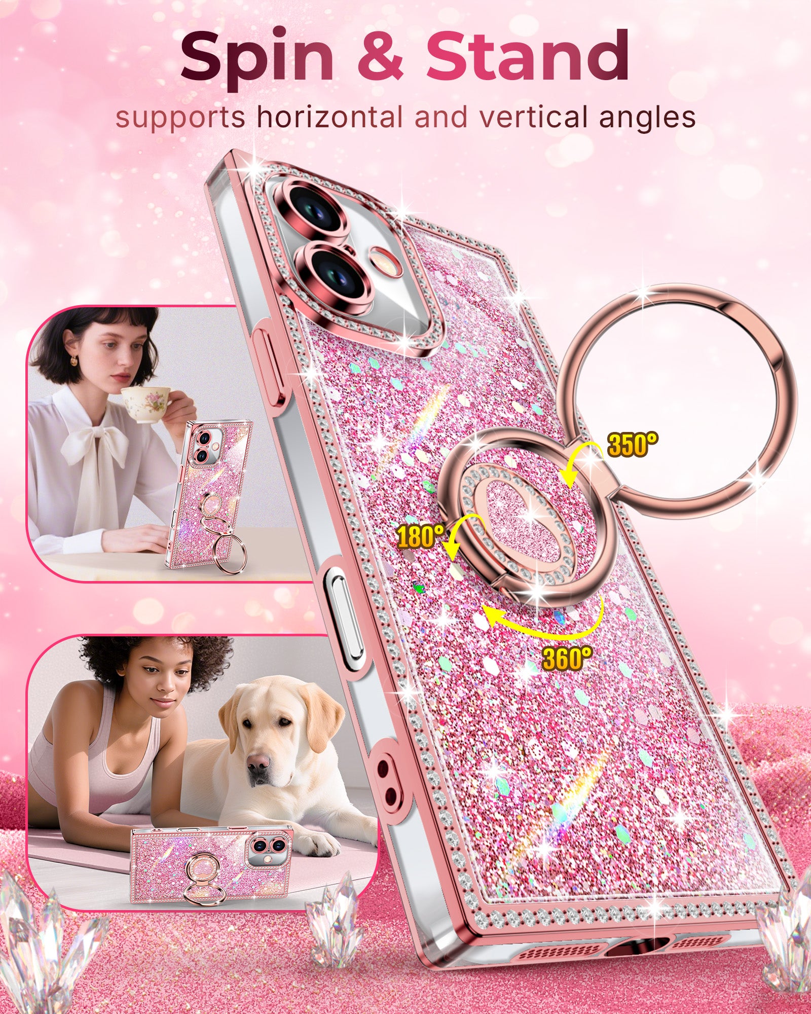 Sparkle Stones Phone Case For iPhone 16 Series