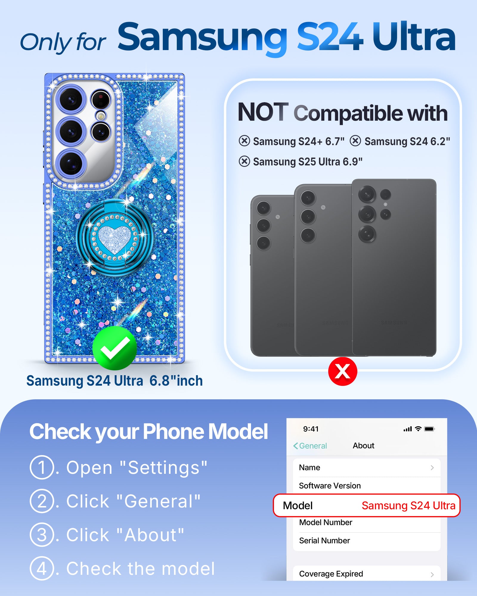 Sparkle Stones Phone Case For Samsung S24 Series