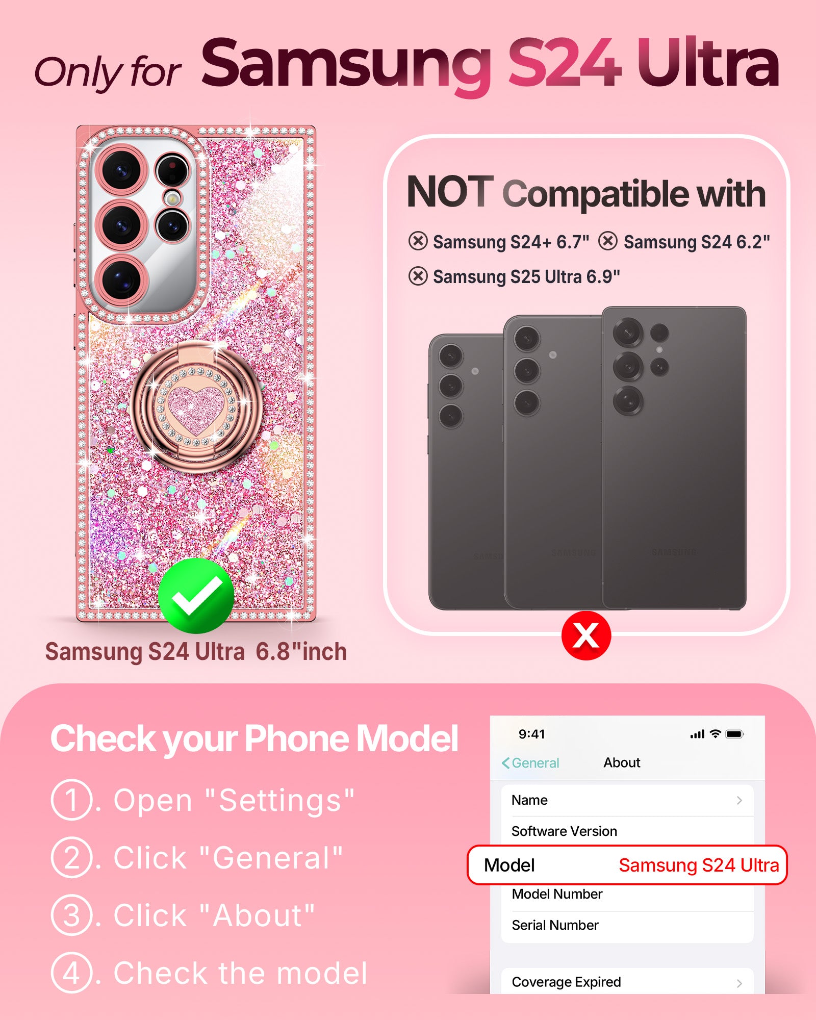 Sparkle Stones Phone Case For Samsung S24 Series