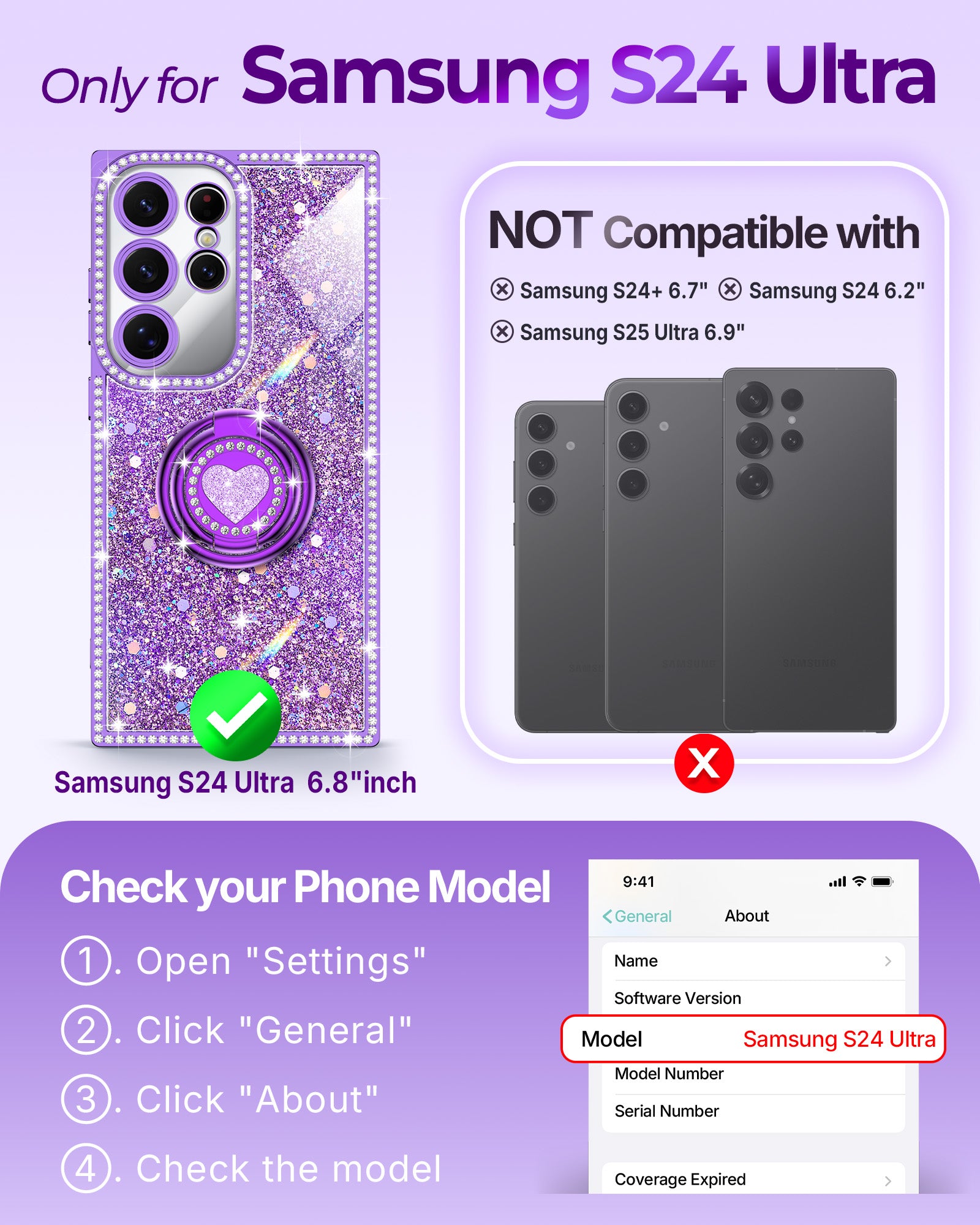 Sparkle Stones Phone Case For Samsung S24 Series