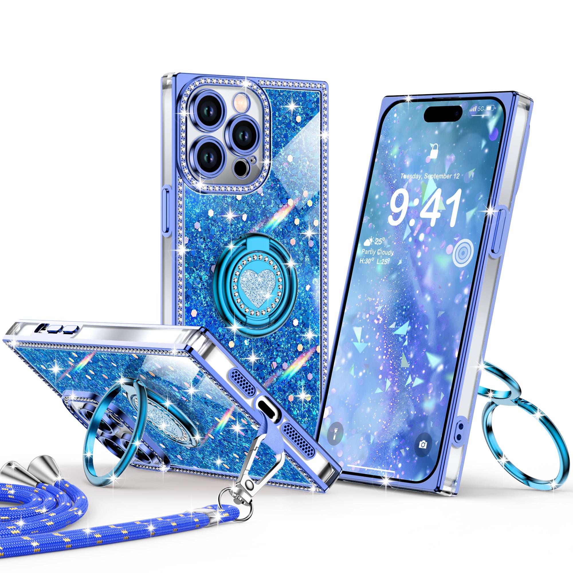 Sparkle Stones Phone Case For iPhone 14 Series