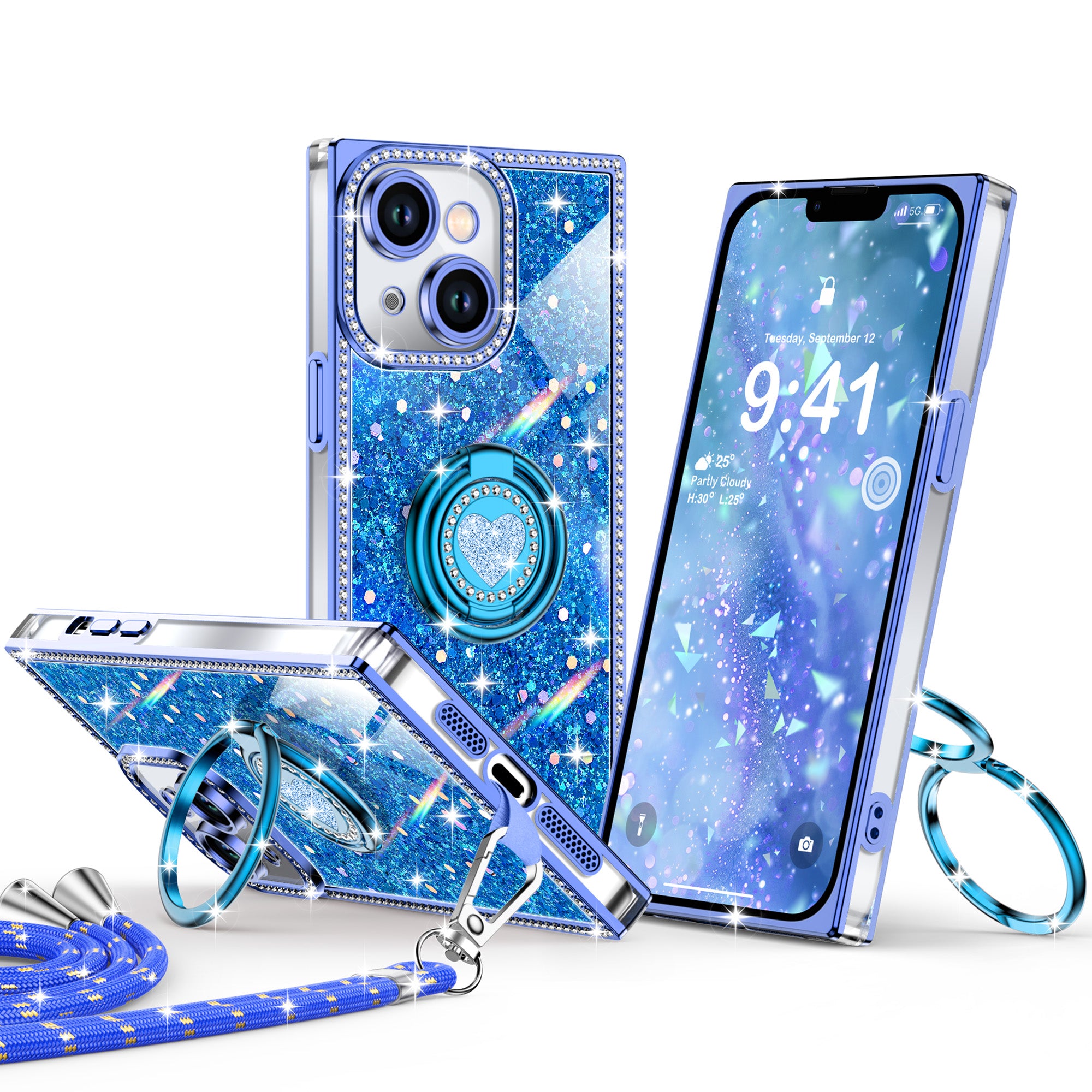 Sparkle Stones Phone Case For iPhone 14 Series