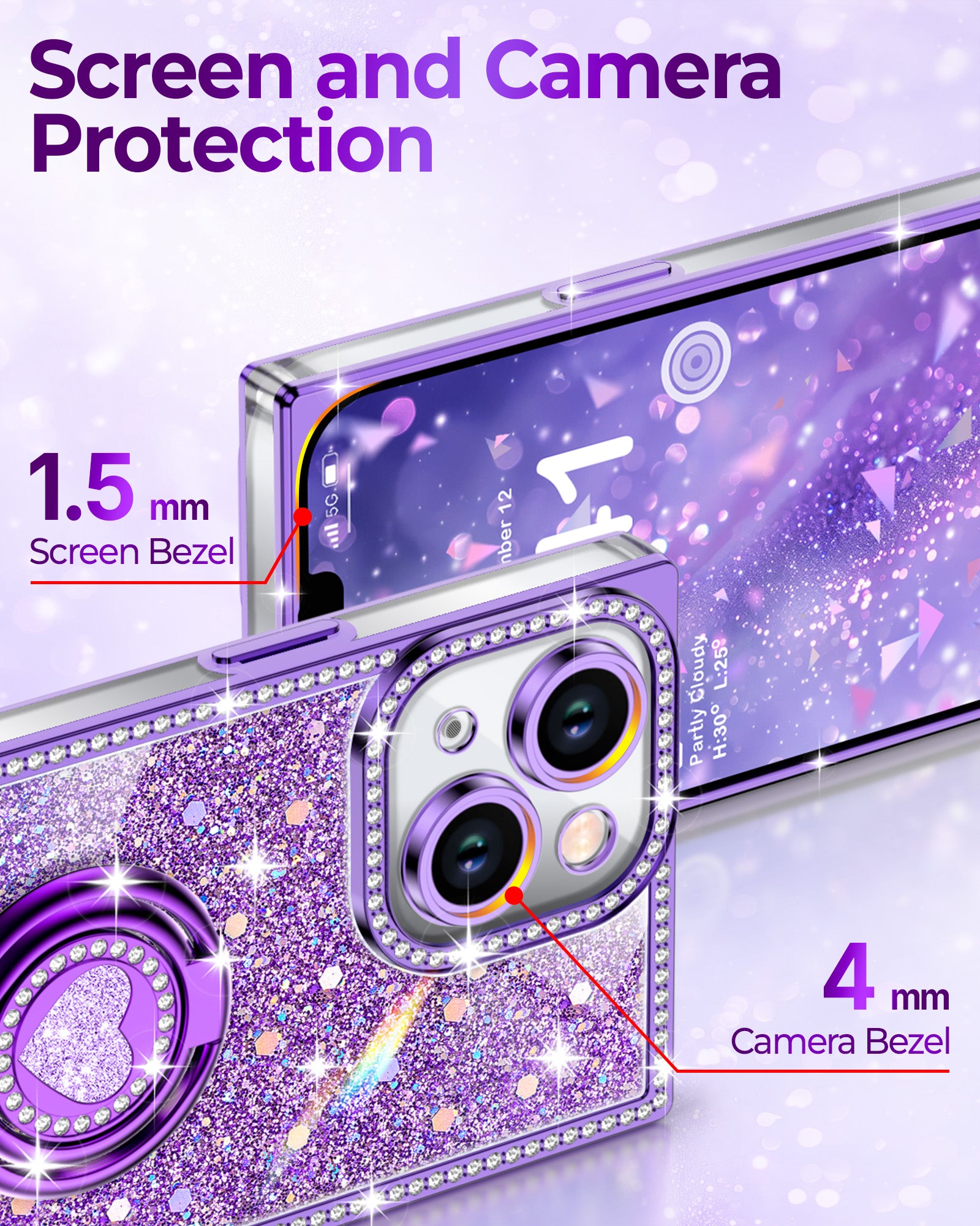 Sparkle Stones Phone Case For iPhone 14 Series