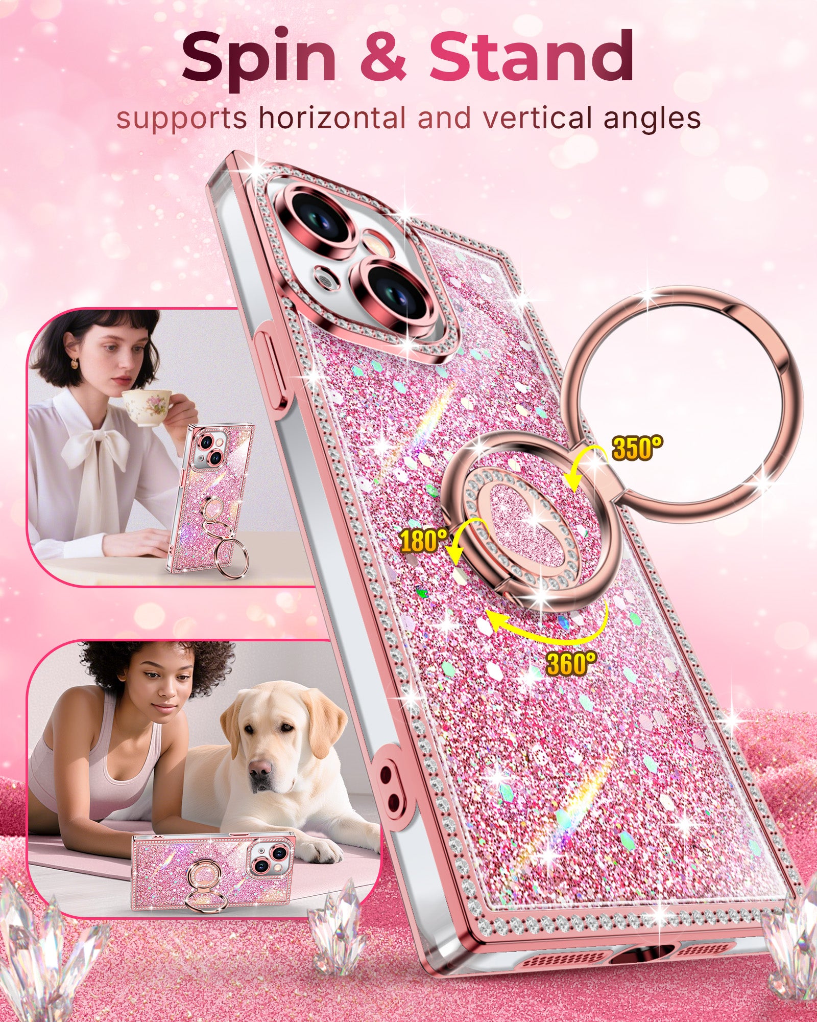 Sparkle Stones Phone Case For iPhone 15 Series