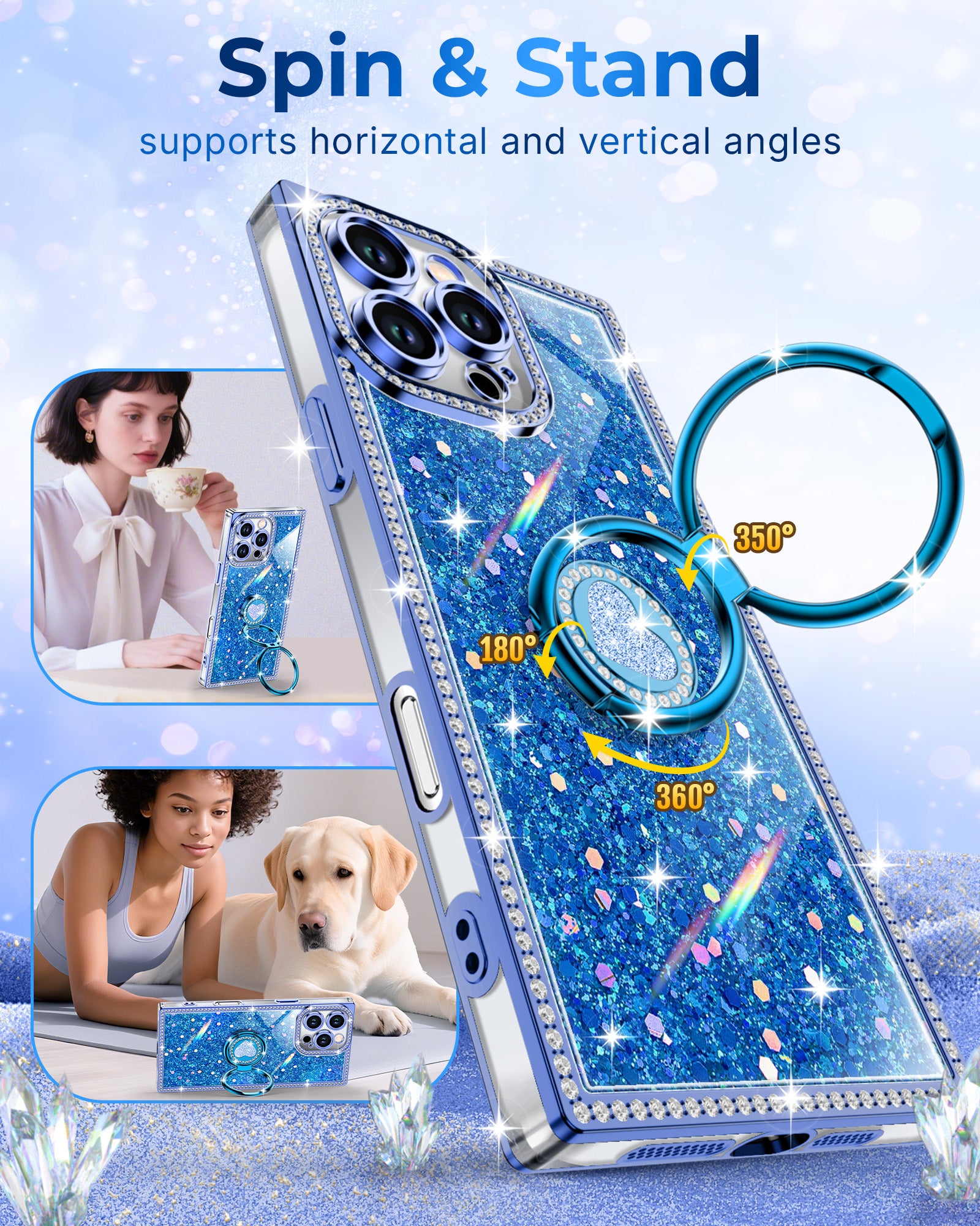 Sparkle Stones Phone Case For iPhone 16 Series