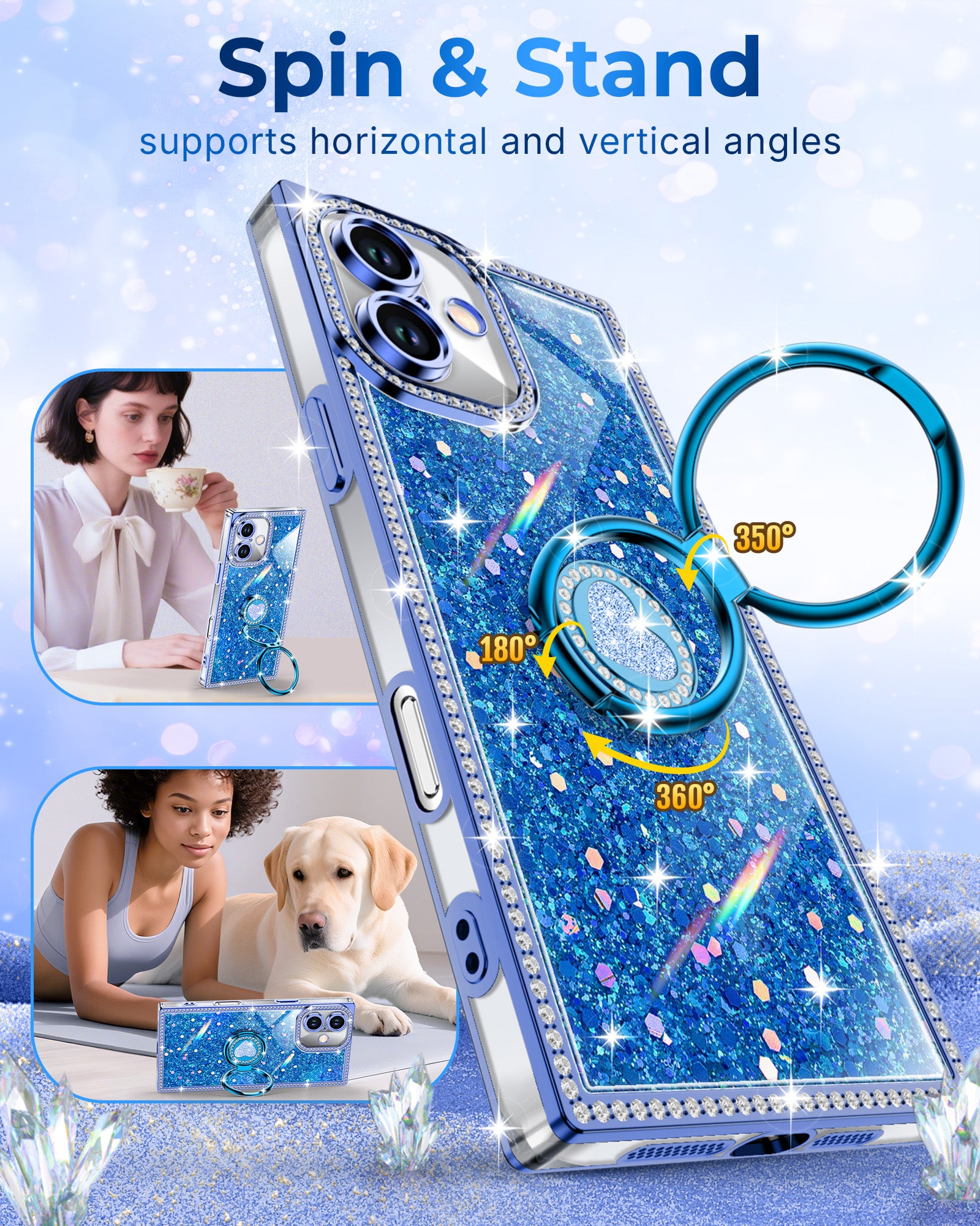 Sparkle Stones Phone Case For iPhone 16 Series