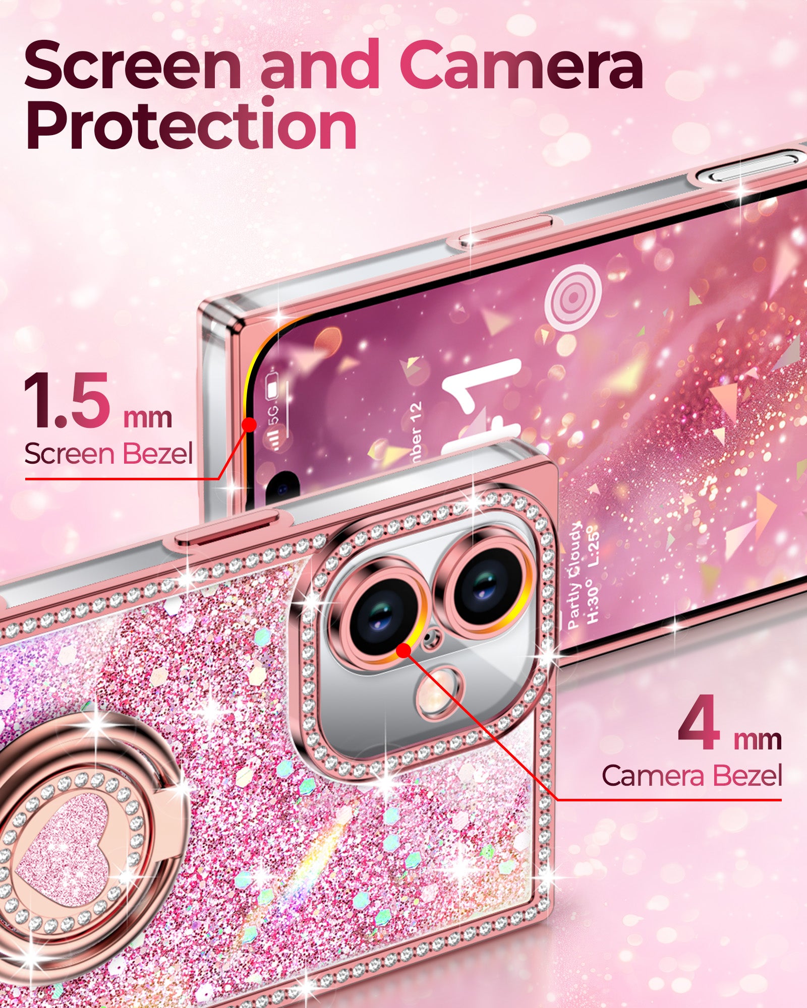 Sparkle Stones Phone Case For iPhone 16 Series