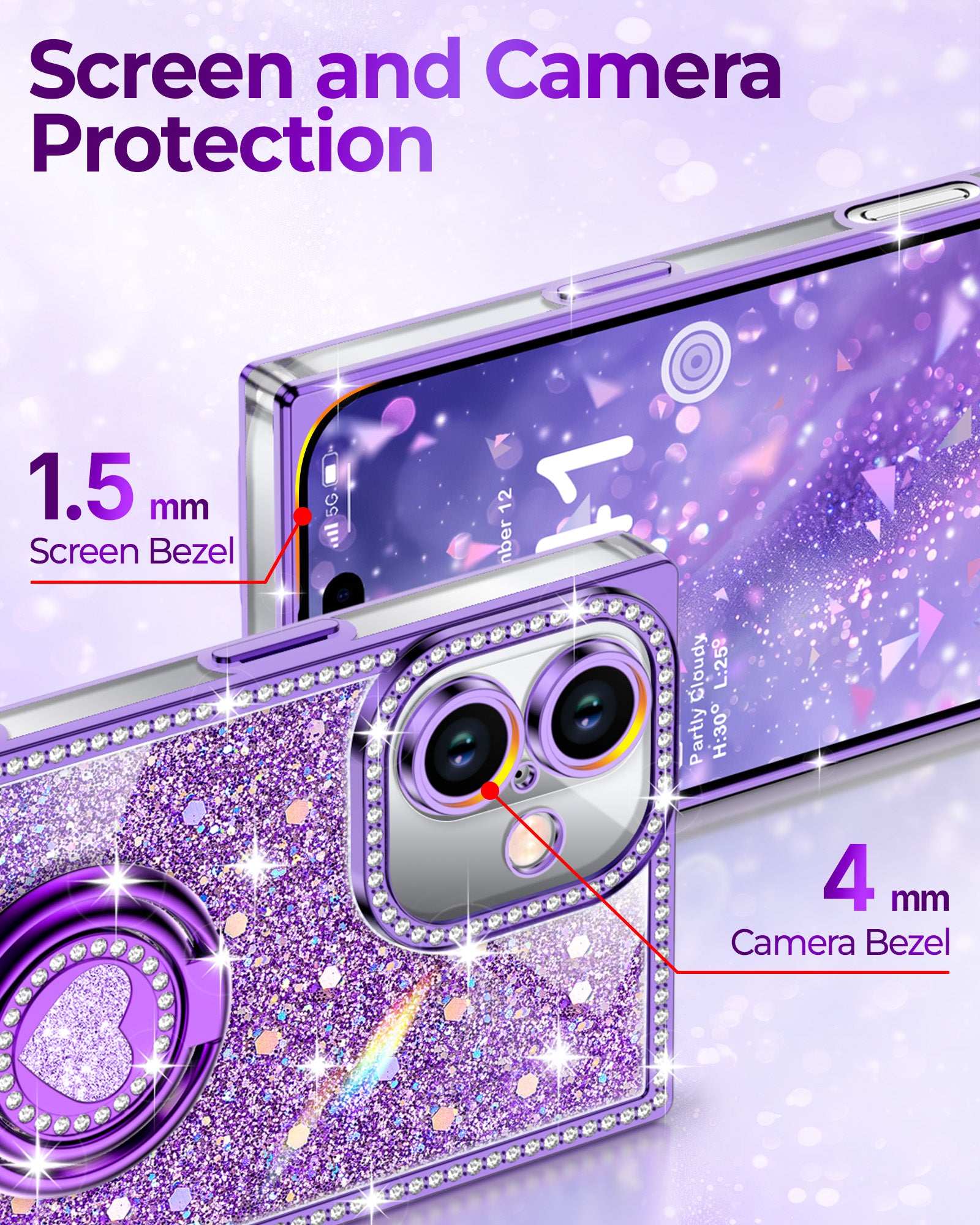 Sparkle Stones Phone Case For iPhone 16 Series