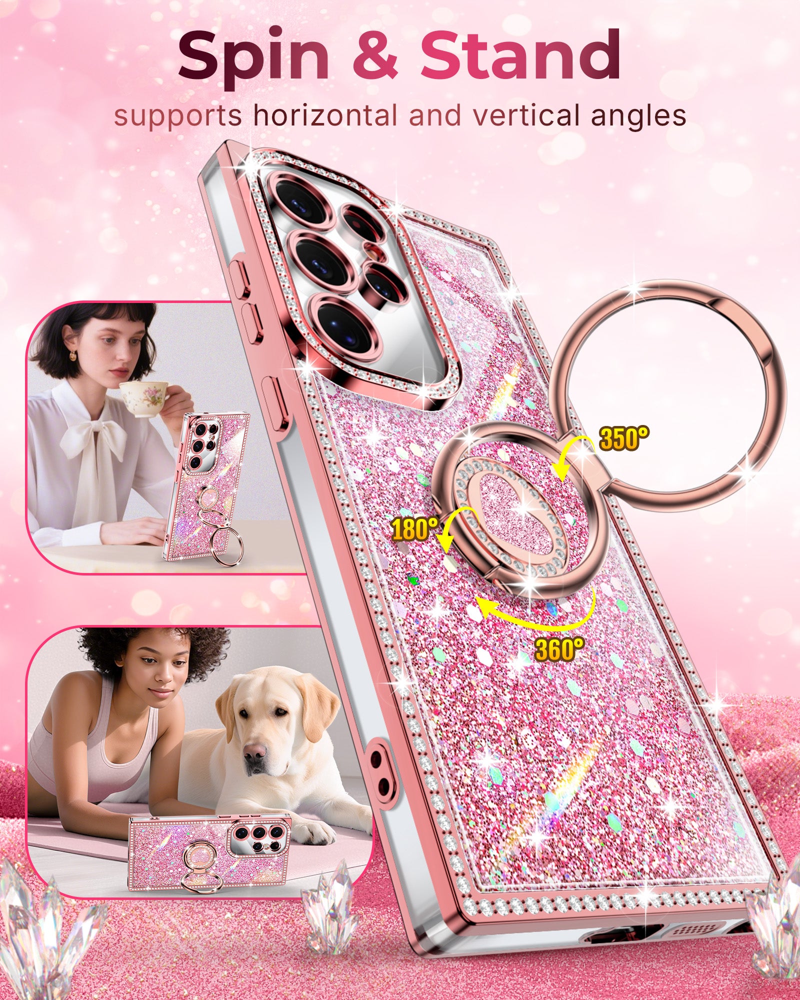 Sparkle Stones Phone Case For Samsung S25 Series