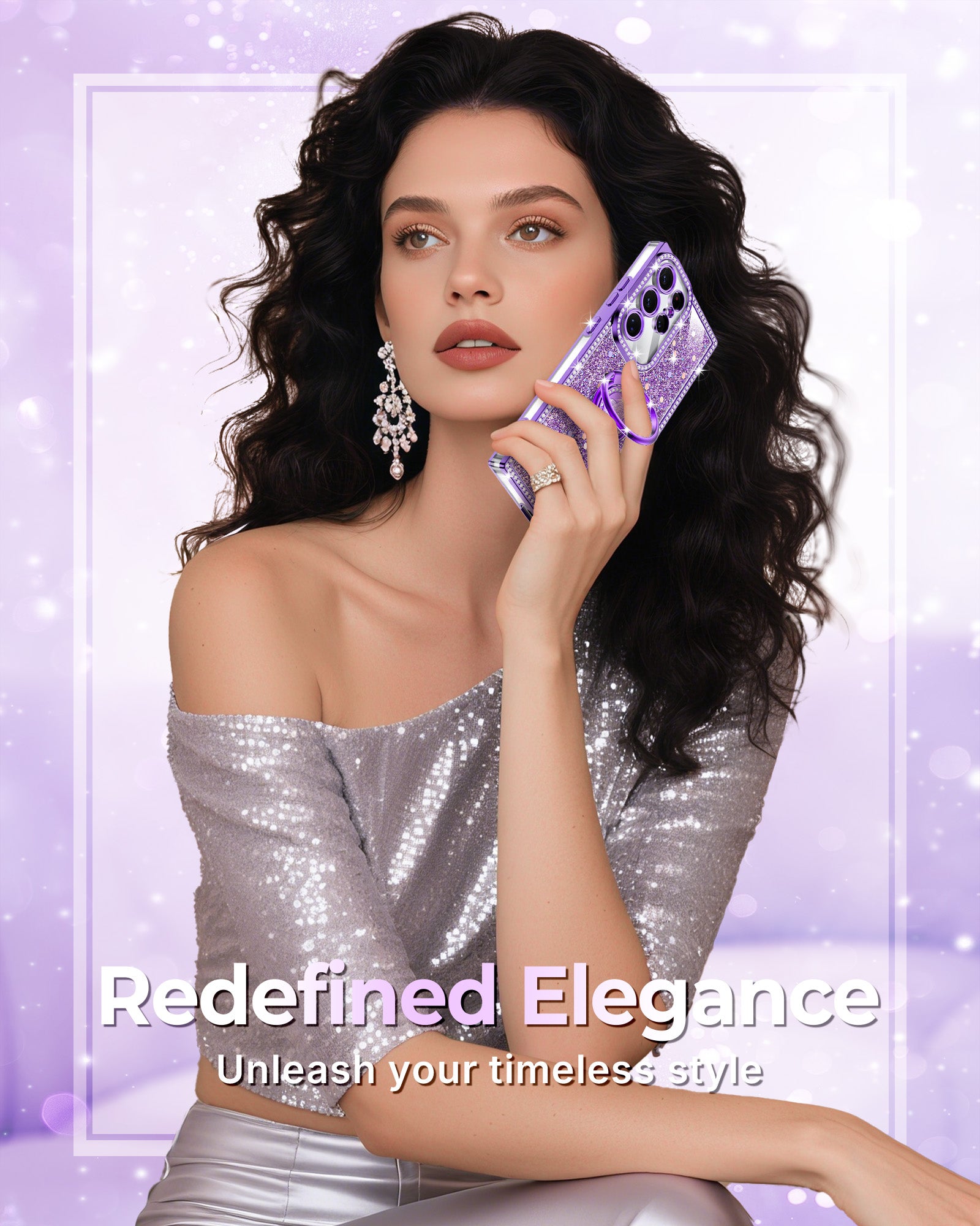 Sparkle Stones Phone Case For Samsung S25 Series